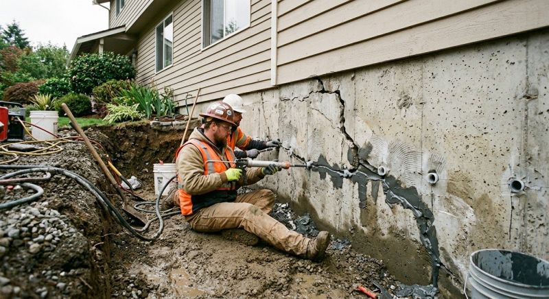 Basement Foundation Repair in Dedham, MA