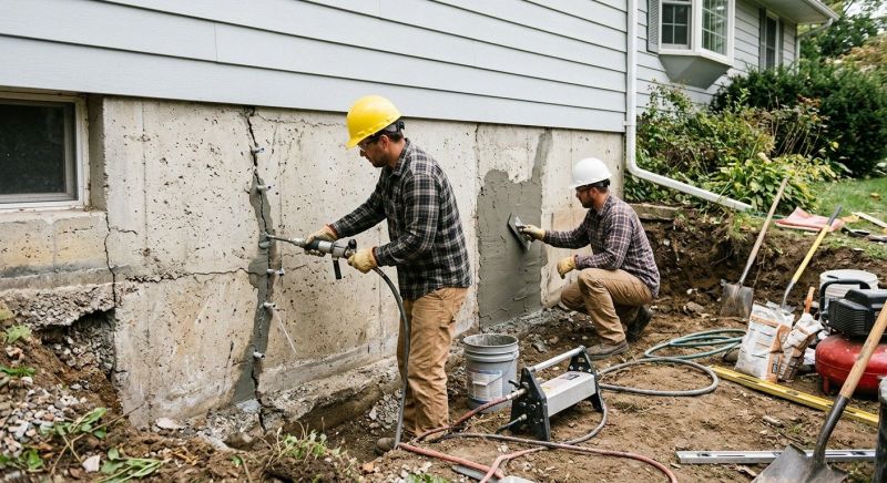 Basement Foundation Repair in Watertown, MA