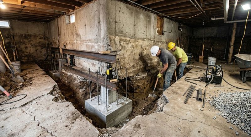 Basement Underpinning in Needham, MA