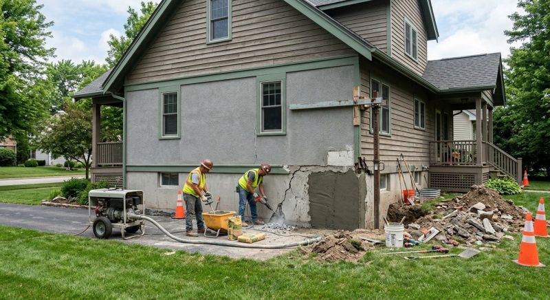 Building Foundation Repair in Bridgewater, MA
