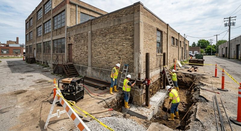 Building Foundation Repair in Chelmsford, MA