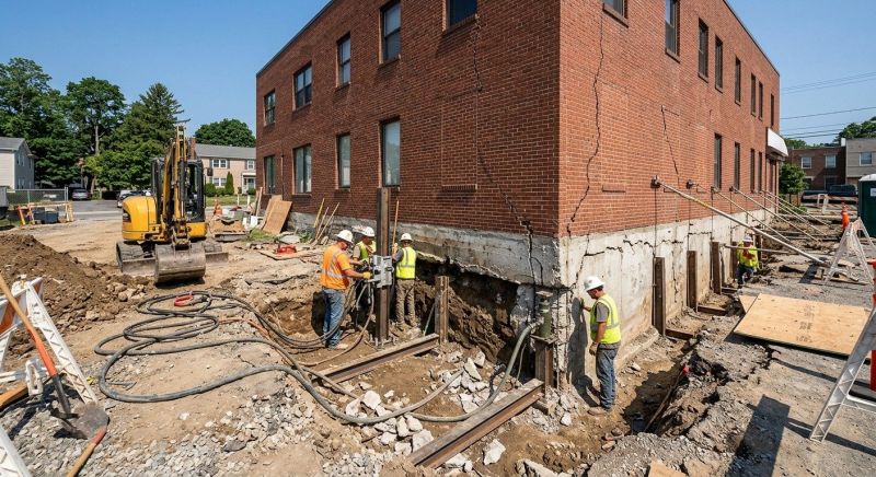 Building Foundation Repair in Randolph, MA