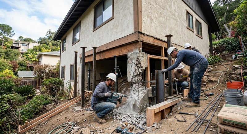 Concrete Foundation Repair in Brookline, MA