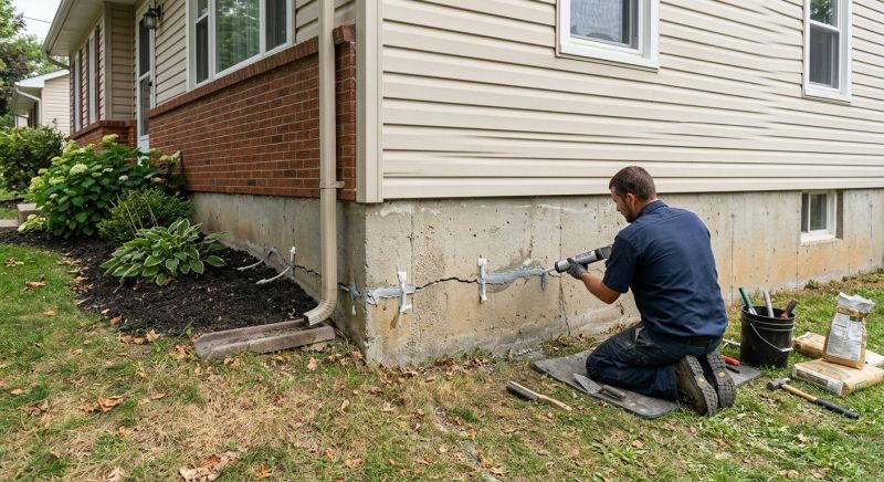 Cracked Foundation Repair in Medford, MA
