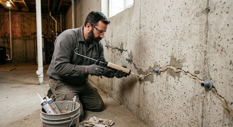 Cracked Foundation Repair in Woonsocket, RI