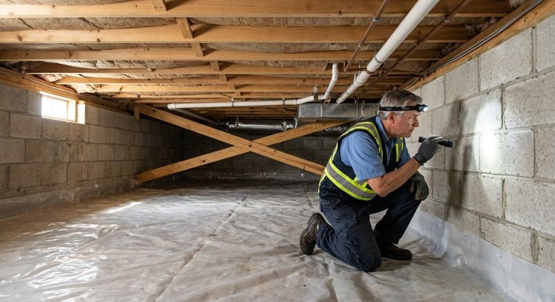 Crawl Space Leveling in Needham, MA