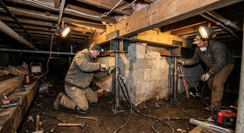 Crawlspace Foundation Repair in Ashland, MA