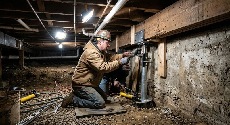 Crawlspace Foundation Repair in Braintree, MA