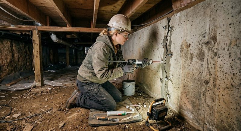 Crawlspace Foundation Repair in Cambridge, MA