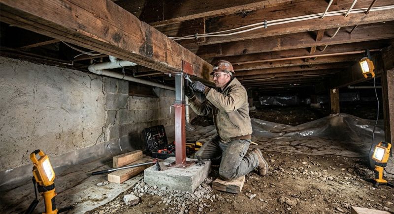 Crawlspace Foundation Repair in Chestnut Hill, MA