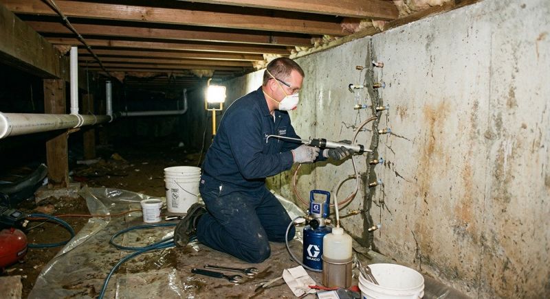 Crawlspace Foundation Repair in Dedham, MA