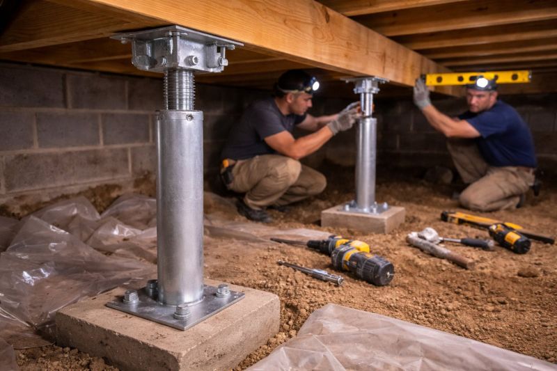 Crawlspace Structural Repair in Needham, MA