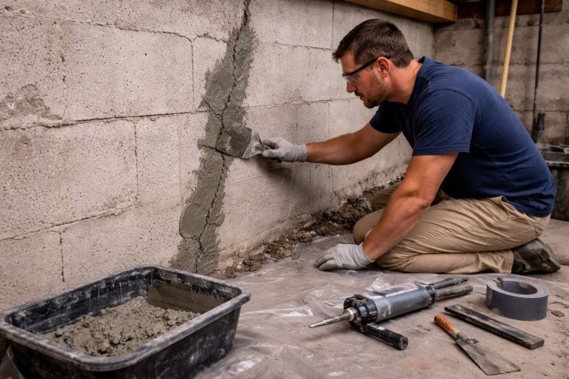 Foundation Crack Repair in Chestnut Hill, MA