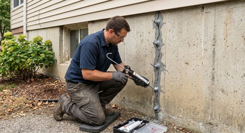 Foundation Crack Sealing in Needham, MA