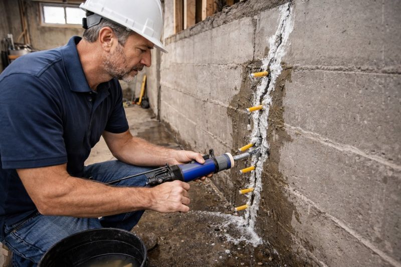 Foundation Crack Sealing in Needham, MA
