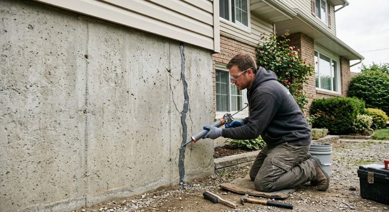 Foundation Crack Sealing in Needham, MA