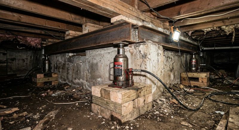 Foundation Jacking in Attleboro Falls, MA