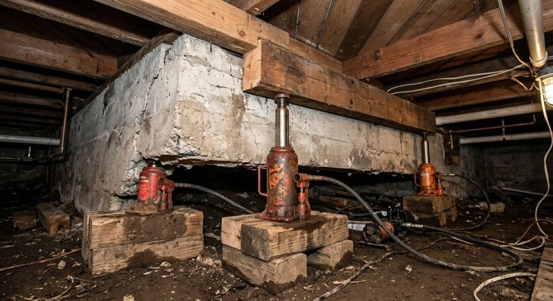 Foundation Jacking in East Bridgewater, MA