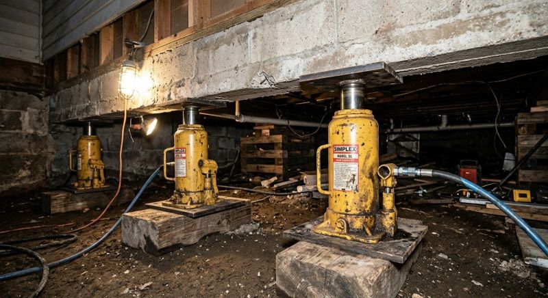 Foundation Jacking in Lowell, MA