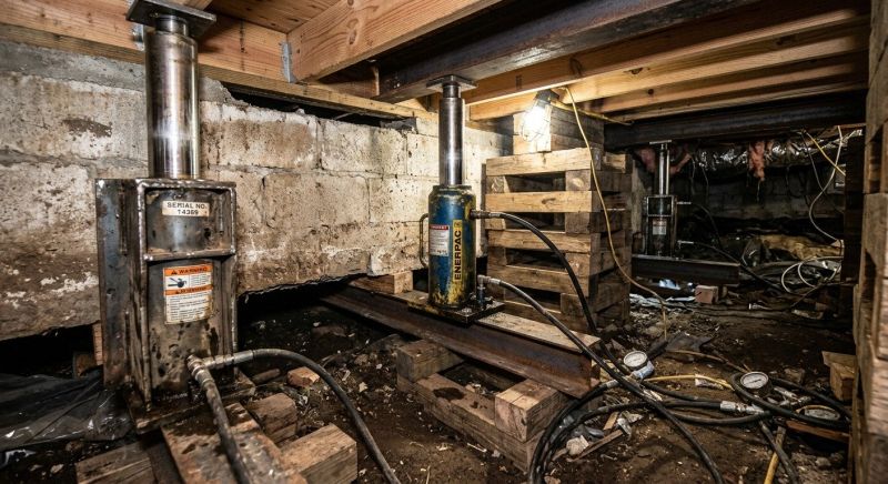 Foundation Jacking in Shrewsbury, MA