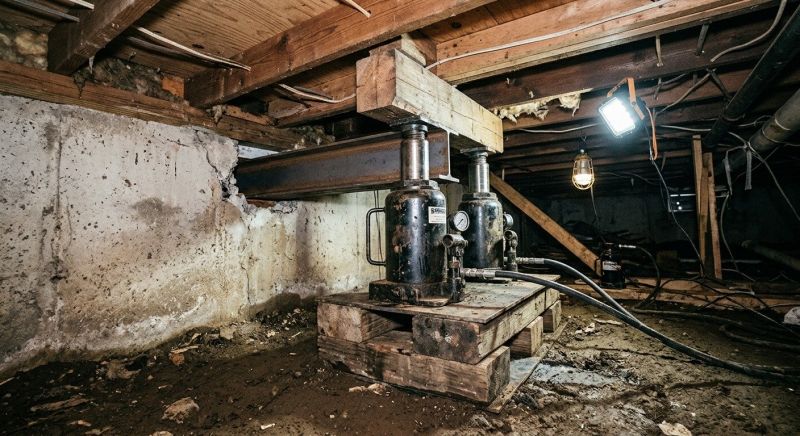 Foundation Jacking in Stoneham, MA