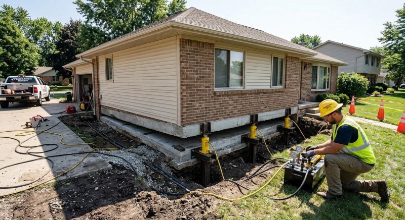 Foundation Lifting in Arlington, MA
