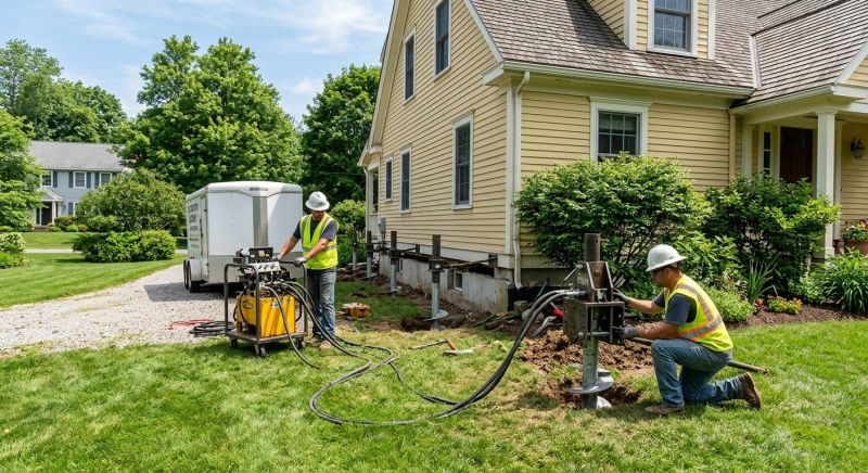 Foundation Lifting in Brookline, MA
