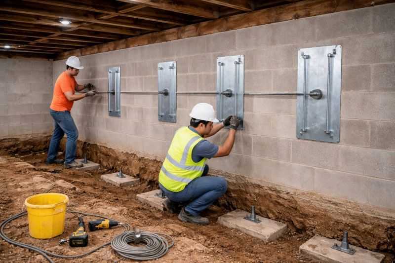 Foundation Stabilizing in Bellingham, MA