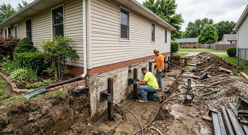 Foundation Stabilizing in Holliston, MA