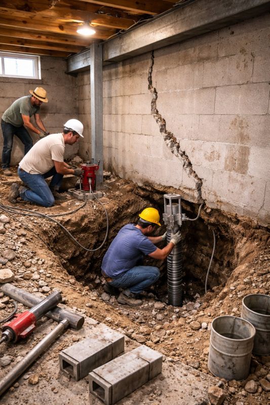 Foundation Structural Repair in Harvard, MA