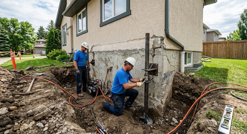 Helical Piers Installation in Needham, MA