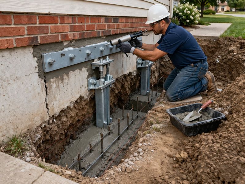 Home Foundation Repair in Avon, MA