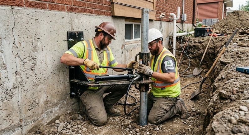Settling Foundation Service in Dedham, MA