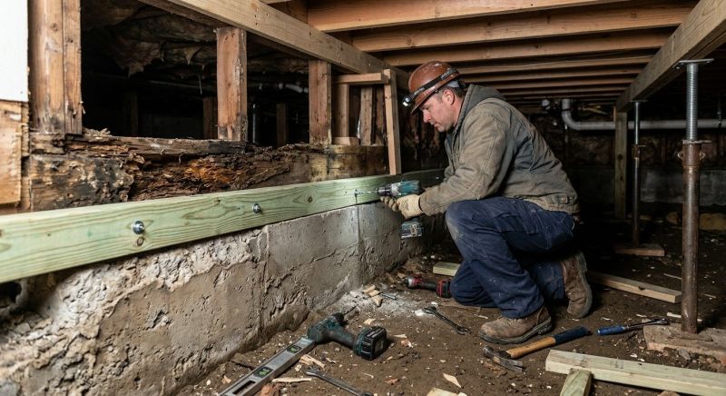 Sinking Foundation Repair in Westwood, MA