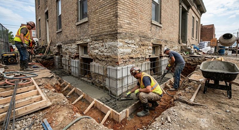 Underpinning Repair in Needham, MA