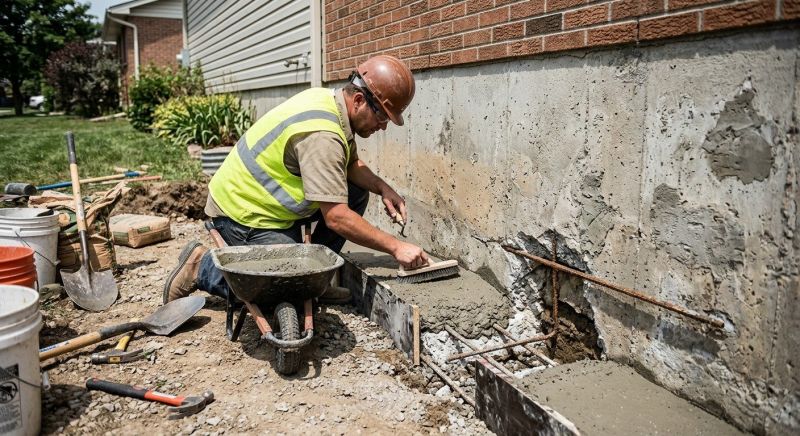 Concrete Foundation Repair in Tewksbury, MA