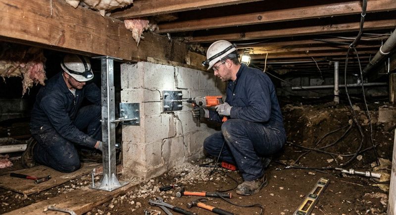 Crawlspace Foundation Repair in Wakefield, MA