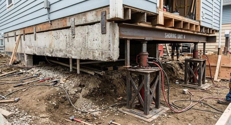 Foundation Jacking in Wrentham, MA