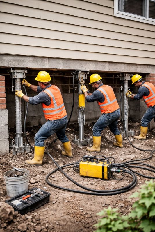 Foundation Stabilizing in Westwood, MA